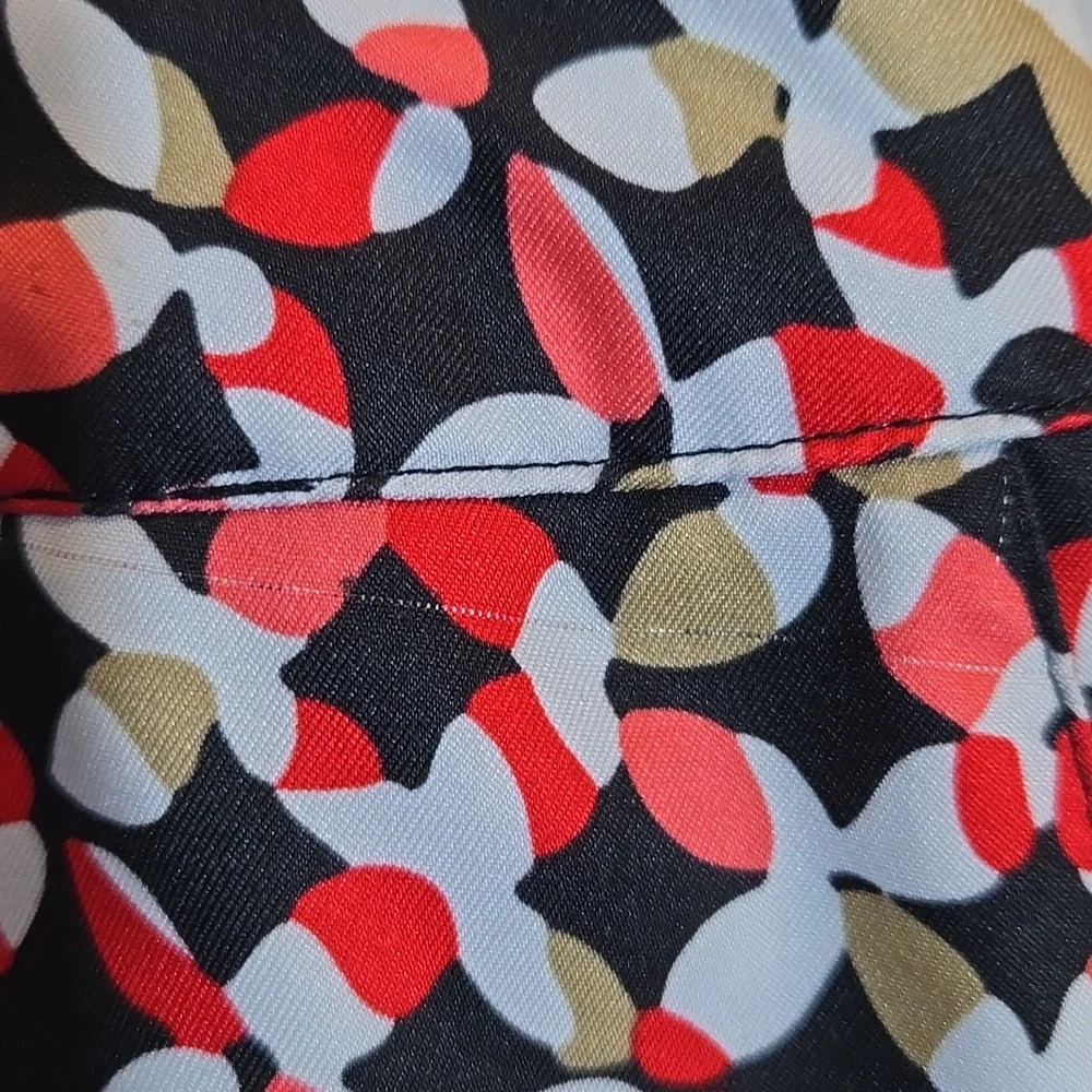 Tail Abstract Floral Print Golf Skort‎ Size 8 White Label Pickleball Tennis Prep